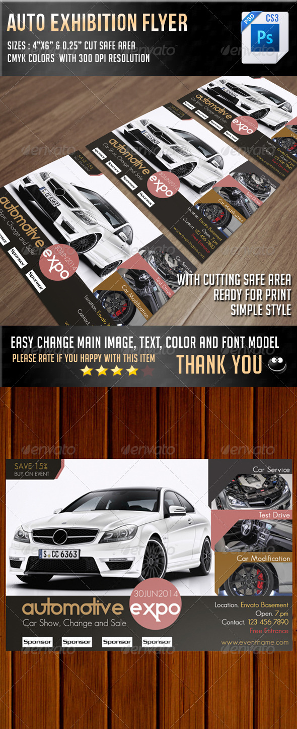 Auto Exhibition Flyer V10 - Commerce Flyers