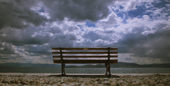 Bench Overlooking The Clouds