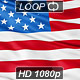Realistic 3d looping USA flag waving in the wind. - VideoHive Item for Sale