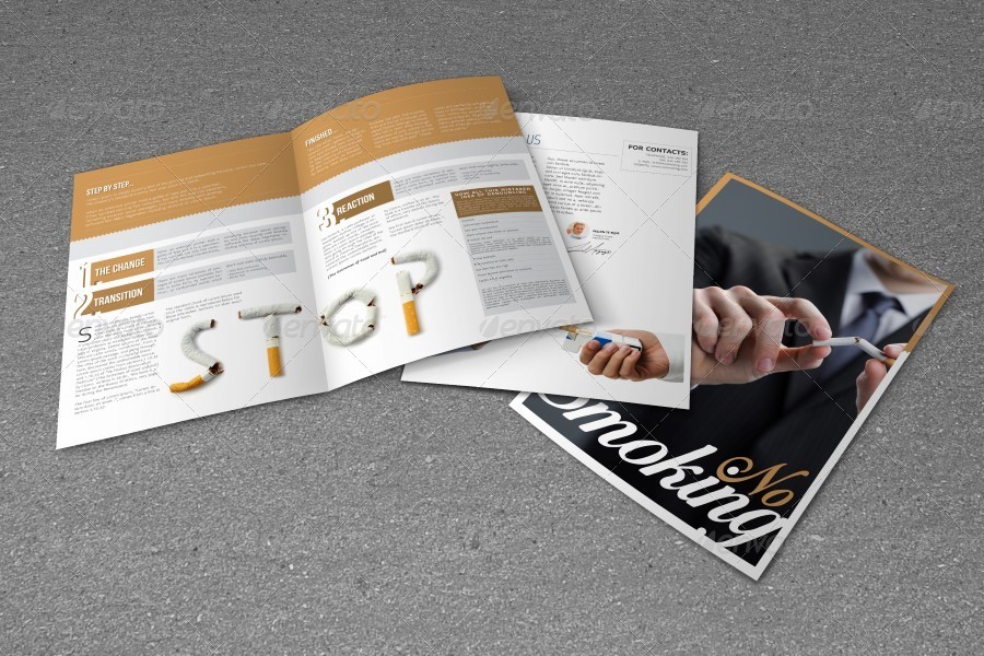 No Smoking Brochure, Print Templates GraphicRiver