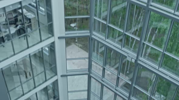 Lobby of Business Centre with Panoramic Windows alt