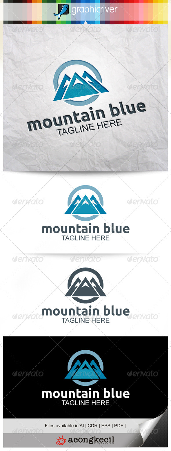 Mountain Blue - Nature Logo Templates