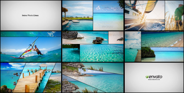 Intro Photo Lines - VideoHive 7920882