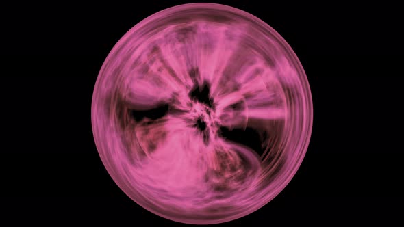 4K Pink Circular Lens Motion