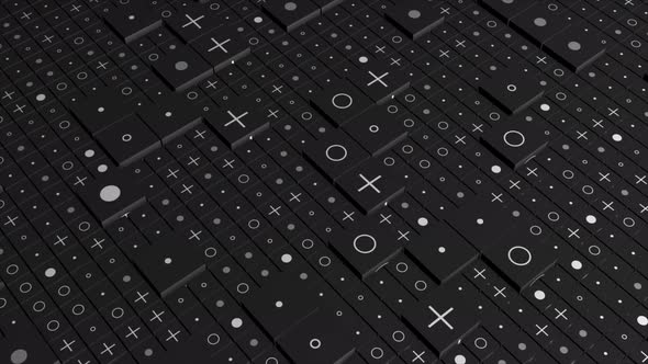 Background of Squares on Surface with Signs alt