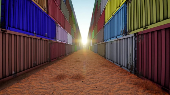 Traffic Along Container Corridor