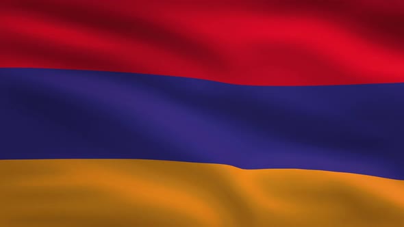Armenia Windy Flag Background 4K alt