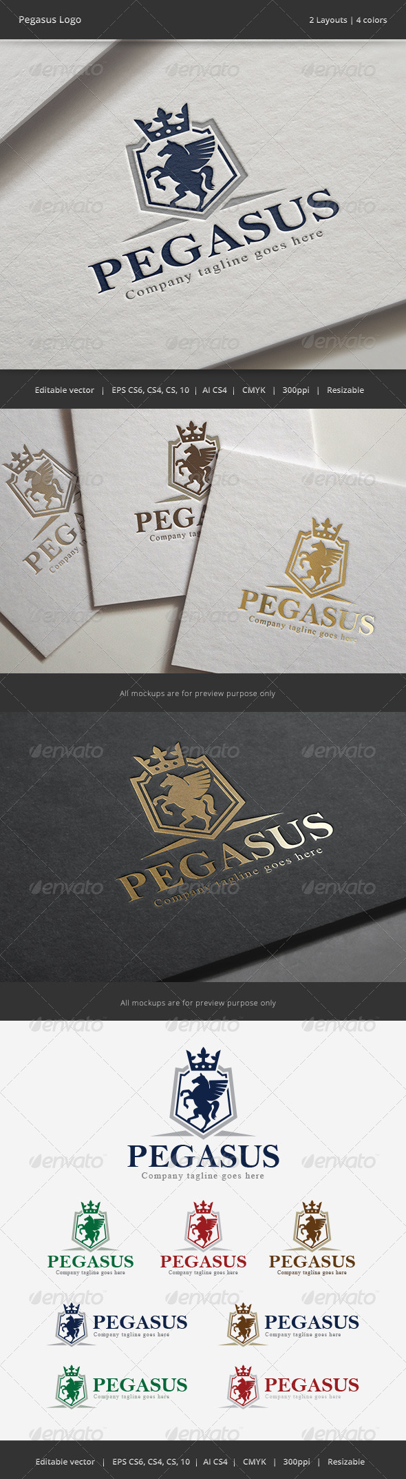 Pegasus Shield Horse Crest Logo - Crests Logo Templates