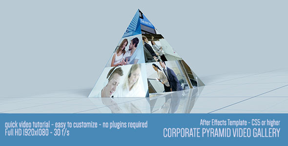 Corporate Pyramid Video - VideoHive 7939944