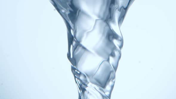 Water Vortex Spinning on Light Blue alt