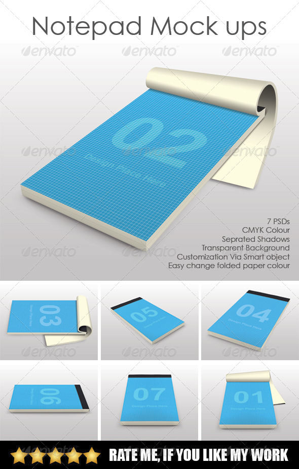 Download Notepad Mock Ups By Artsignz Graphicriver