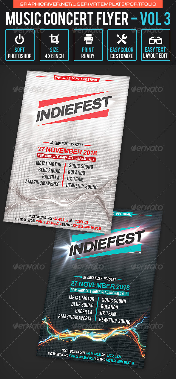 Music Concert Flyer Volume 3 - Concerts Events