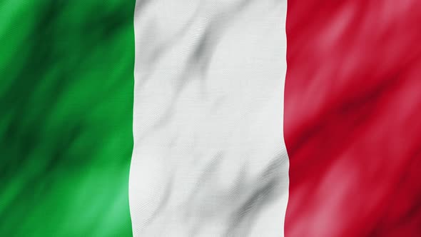 4k Flag of Italy