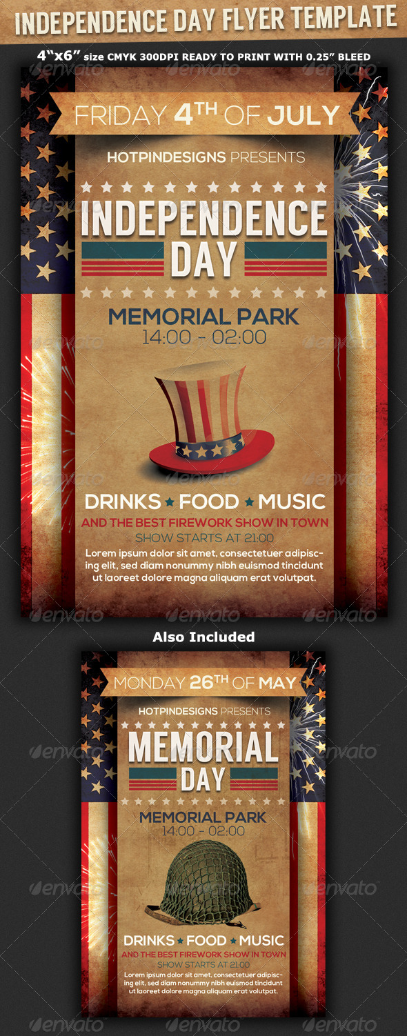 4th of July/Independence Day Flyer - Events Flyers