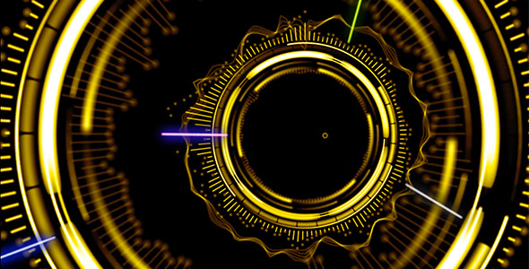 Colorful Neon Audio To Light Tunnel VJ