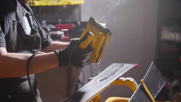 Ski Maintenance and Repair Concept alt