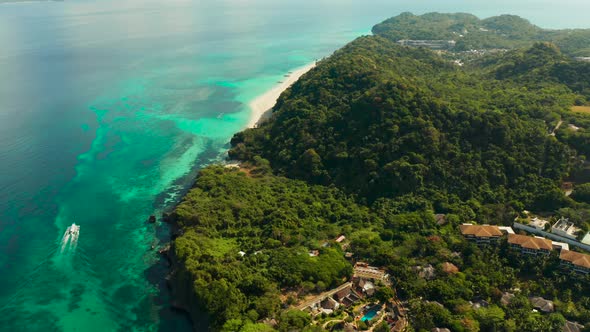 Boracay Island with White Sandy Beach, Philippines alt