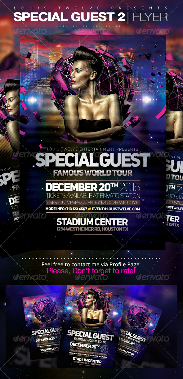 Special Guest 2 | Flyer Template - Clubs & Parties Events