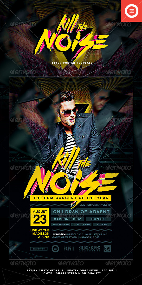 Edm Party Flyer/Poster - Events Flyers