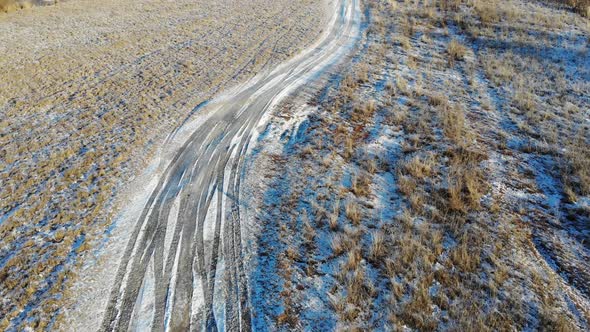 6 Dirt Road In The Field