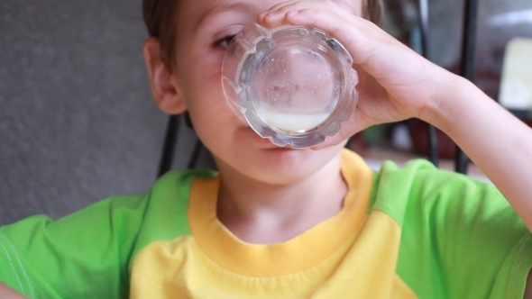 Little Boy Drinking Milk 02