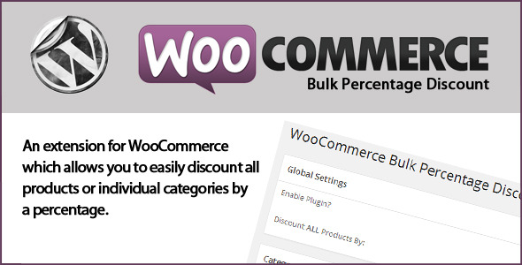 WooCommerce Bulk Percentage - CodeCanyon 7960493