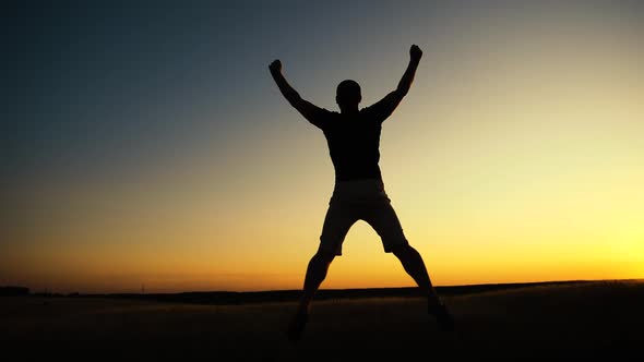 Strong man, winning, success , and life goals concept. alt