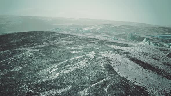 Snow Ice and Rocks at Northern Landscape alt