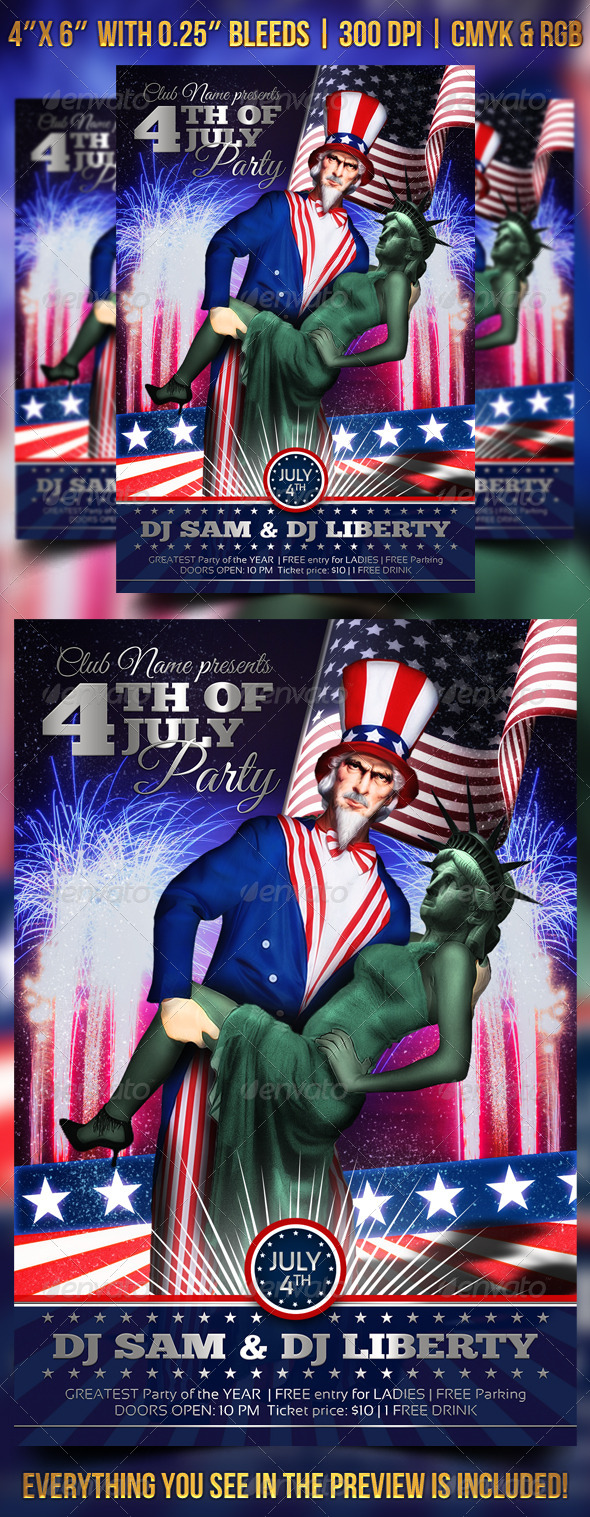 4th of July Flyer - Holidays Events