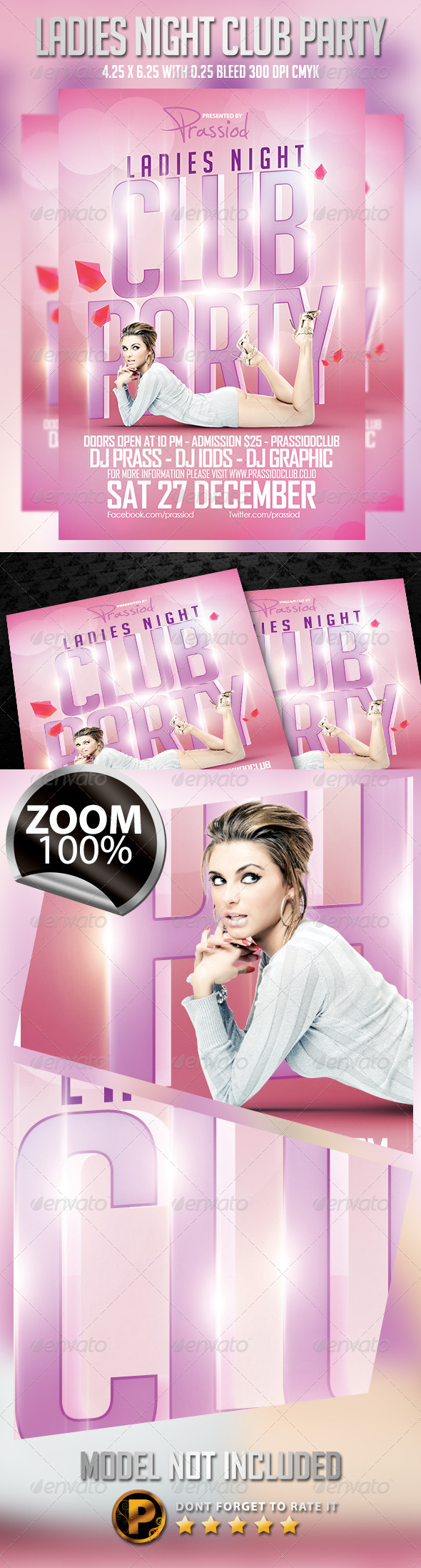Ladies Night Club Party Flyer Template - Clubs & Parties Events