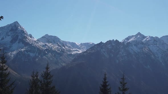 Closeup of Austrian Alps mountain taken in Gergellen town of Austria alt