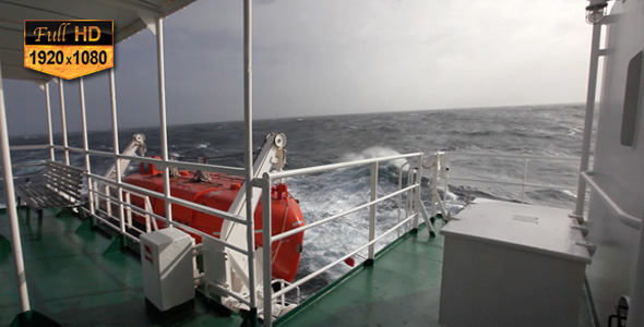 Boat on Atlantic Waves