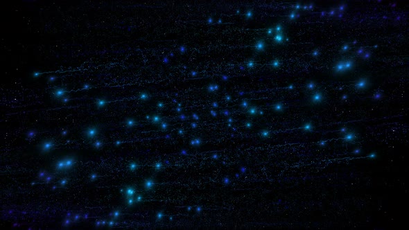 Spinning Stream of Luminous Particles with a Trail