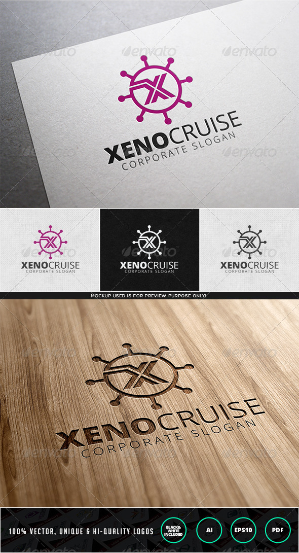 Xeno Cruise Logo Template - Letters Logo Templates