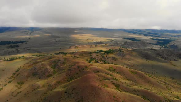 Aerial Video of the Kurai Steppe