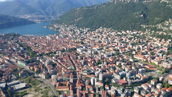 Como City Lake Aerial View