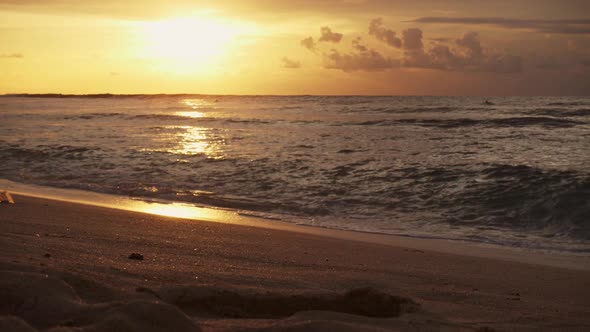 Sunset on a beach