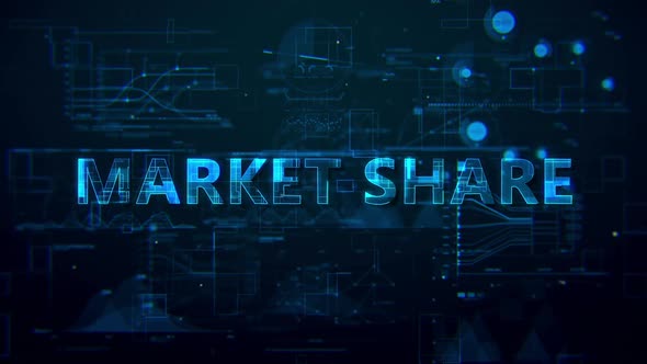Market Share Digital Data Text Hd 