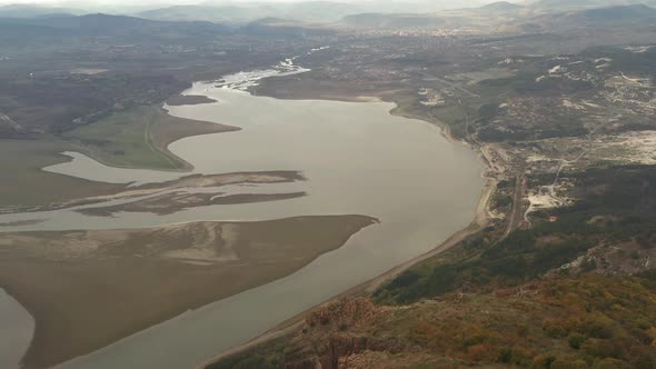 Drone Flight Over Monek Peak In Bulgaria  alt