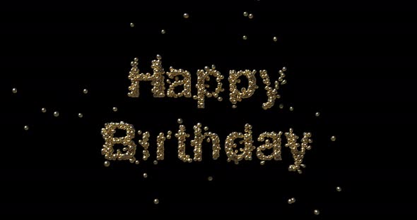 Happy Birthday - Text Animation