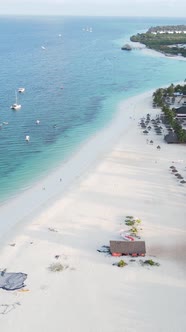Beach on the Coast of Zanzibar Island Tanzania alt