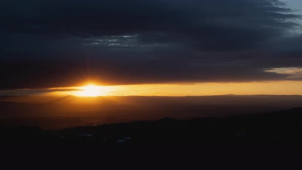 Fascinating Cloud Sunrise Tight Shot Timelapse