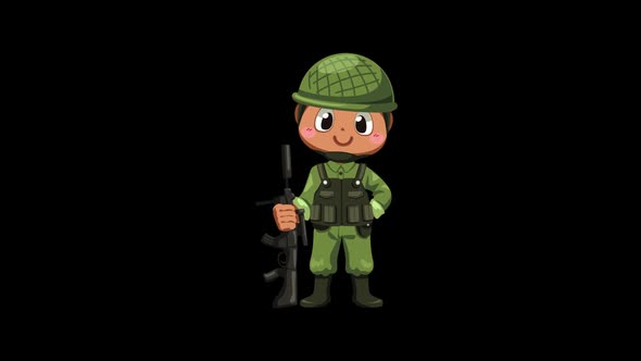 Military animation 4K