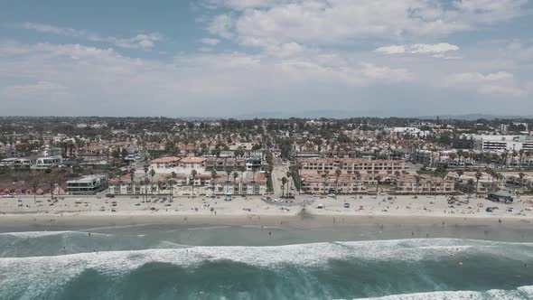 Oceanside California Panoramic Footage Beach View alt