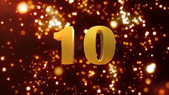 Golden Particles Countdown 10 Seconds alt