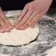 The Male Hands of the Chef Make a Blank for Italian Pizza From the Dough - VideoHive Item for Sale