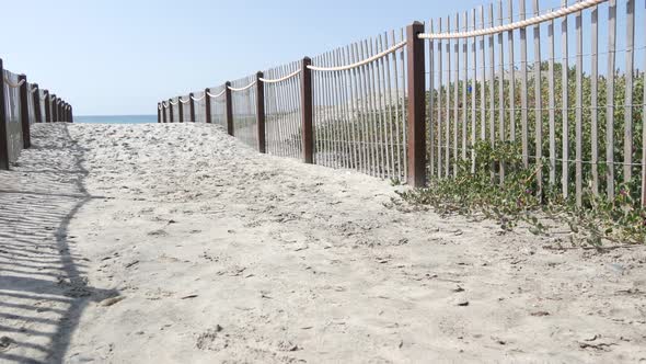 Summer Waves on Beach California Shoreline USA