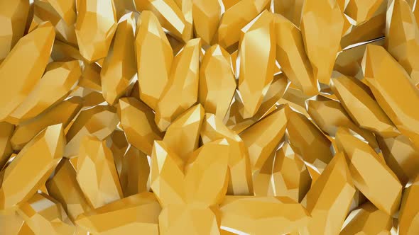 Yellow Crystals Background