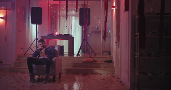 After the Home Party Good Looking Young Guy alt