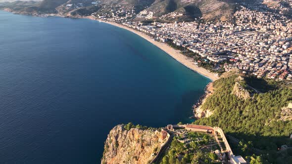Panoramic Alanya Turkey Aerıal Vıew 4 K alt